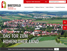 Tablet Screenshot of bretzfeld.de